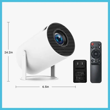 HY300Pro+ Portable Outdoor Projector | Native 720P (4K Support) | WiFi 6